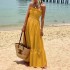 FD1305 in stock 2024 spring new cross-border women's fashionable strapless Bohemian vacation dress