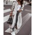 FD678 in stock 2024 autumn and winter new style temperament niche personality casual big collar mid length trench coat for women