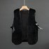 Korean version of the new imitation mink fur vest jacket, thickened and warm vest, slim fit and fashionable short V-neck women's clothing