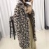 2021 new casual European and American sheep shearing fur coat for women, medium to long leopard print fashion fur coat, trendy winter