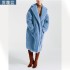 2023 autumn and winter loose fur one-piece faux fur coat for women's mid to long length windbreaker with thick lamb fur, trendy trend