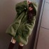 Casual loose hooded faux fur jacket, women's mid to long hoodie, autumn and winter Korean version, plush baseball jacket, leopard print