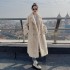 2023 Fashion Plush Autumn/Winter New Style Suit Collar Warm Fur Coat Women's Long Style Casual Style