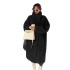 2023 new autumn and winter casual teddy plush coat women's fur coat long stand up collar European and American temperament fashion