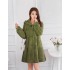 2020 new autumn and winter hooded rhinestone mid long style imitation otter rabbit fur grass integrated imitation fur women's coat women's trend