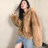 2020 Winter New Korean Edition Imitation Fur Coat Women's Hoodie Fashion Casual Hoodie Warm Baseball Jacket Multi Color