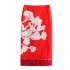 Foreign Trade 2024 Spring New Women's Fashion European and American Style Versatile Linen Blended Printed Half Skirt 2394119