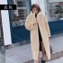 2019 new faux fur coat for women's fashion mid to long hooded coat, autumn and winter long sleeved Korean version, wholesale for foreign trade