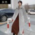 2022 New Fashionable Korean Long Sleeve Fur Coat for Women, Medium to Long Size, with a Flip Collar and Small Fragrant Style, Loose and Warm, Covering Meat Tide