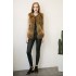 European and American autumn and winter imitation fur, raccoon fur, patchwork leather vest, women's fur coat, vest, AliExpress foreign trade hot item, temperament