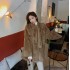 2021 autumn and winter Korean version new hoodie loose faux fur jacket for women, fashionable and stylish, furry and casual, thickened