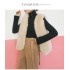 Korean version of the new imitation mink fur vest jacket, thickened and warm vest, slim fit and fashionable short V-neck women's clothing