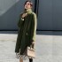 2020 winter new faux fur coat women's coat fashion casual stand collar European station medium long slim fit trend