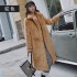 2019 New Suit Collar Imitation Fur Coat for Women, Medium and Long, Casual Korean Style, Wholesale Trend in Foreign Trade