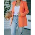 FD1483 in stock 2024 autumn and winter new cross-border women's fashion temperament solid color lapel long sleeved small suit jacket