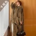 2021 new winter fashion casual faux fur European and American temperament coat women's coat loose foreign trade medium long style