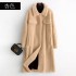 2019 new autumn and winter faux fur coat, women's mid to long lambhair coat, fashionable European and American foreign trade windbreaker trend