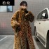 2022 New Fashionable Korean Long Sleeve Fur Coat for Women, Medium to Long Size, with a Flip Collar and Small Fragrant Style, Loose and Warm, Covering Meat Tide