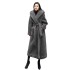 2021 autumn and winter casual socialite new fashionable lamb fur imitation fur coat for women, mid to long style, lapel hooded trend