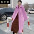 2022 New Fashionable Korean Long Sleeve Fur Coat for Women, Medium to Long Size, with a Flip Collar and Small Fragrant Style, Loose and Warm, Covering Meat Tide