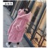 2021 autumn and winter European and American station imitation otter rabbit fur thick medium long hooded fur coat fur coat women's fashion trend