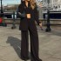 FD1068 in stock 2024 autumn and winter new fashionable temperament long sleeved suit jacket casual long pants set three piece set