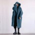 Autumn and winter casual faux fur coat women's coat mid to long style European and American hooded lapel fashionable lamb fur temperament trend