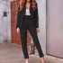 FD051 in stock 2024 autumn and winter cross-border Amazon women's fashion long sleeved suit jacket casual pants set