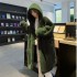 Loose and casual winter hoodie, faux fur jacket, women's mid to long length hooded Korean version, plush and fashionable, covering the belly