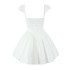 European and American wholesale 2024 autumn new white small V-neck dress, backless sexy short skirt