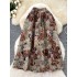 Retro Heavy Industry Little Bear Jacquard High Waist Half Skirt for Women 2024 Winter French slimming A-line pleated umbrella skirt