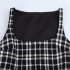 Foreign trade 2024 winter new women's European and American style fashionable and sexy outfit with side decoration plaid sleeveless dress 9366065