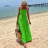 FD1305 in stock 2024 spring new cross-border women's fashionable strapless Bohemian vacation dress