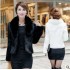 Korean version of faux fur jacket for women's short style, new fur faux mink faux fox fur collar, stylish women's clothing for winter