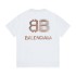 B Home High Version Paris Trendy Brand Summer New Collection Letter Printed Short Sleeve Men's and Women's Cotton Loose Round Neck Couple T-shirt