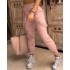 2024 European and American Cross border Women's Wear American High Street Ins Hip Hop Multi Pocket Slimming Casual Small Foot Work Pants