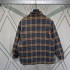 2024 Autumn New Nanyou P Home Collar Long Sleeve Checkered Cotton Jacket for Men and Women