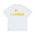 B Home High Version Rubble Tape Paris Short Sleeve Trendy Brand Casual Summer New Round Neck Loose Versatile Men's and Women's T-shirts