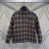 2024 Autumn New Nanyou P Home Collar Long Sleeve Checkered Cotton Jacket for Men and Women