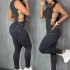 2023 Summer European and American New Women's All in One Waist Slim Fit Sexy Punk Show off Women's Hollow jumpsuit