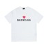 B Home High Version Paris Trendy Brand Summer Men's and Women's New Couple Love Letter Printed Round Neck Pure Cotton Short sleeved T-shirt