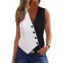 2024 new Amazon summer sleeveless jumpsuit for foreign trade fashion slim fit V-neck vest vest vest vest