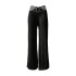 2023 Summer European and American Water Wave Pattern High Waist Straight Tube Casual Wide Leg Hollow Western Texture Loose Hanging Pants