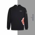 High version original Mongolian classic basic model logo embroidered LOGO men's and women's loose fitting pullover round neck looped sweater