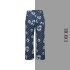 D Home 2024 Leisure New CD Trendy Brand Loose Jeans Printed Full Jacquard Straight Tube High Street Versatile Pants