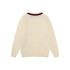 High version G home 24 early autumn high-end customized new micro label ancient home hollowed out pullover knitted sweater round neck versatile sweater