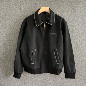 High version 24 new embroidered pilot jacket men's and women's jacket