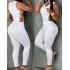 2023 Summer European and American New Women's All in One Waist Slim Fit Sexy Punk Show off Women's Hollow jumpsuit