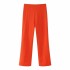 2024 popular cross-border foreign trade commuting style in Europe and America, solid color, simple and hanging design, straight leg pants, women's formal trousers, and western-style pants