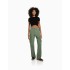 New casual and versatile military green work pants for spring and summer 2023, spicy high waisted slimming pants for girls, children's fashion trend